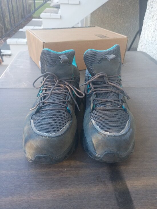 GENTLY USED-STEEL TOE BOOTS-GOOD CONDITION-SIZE 14 main image 6